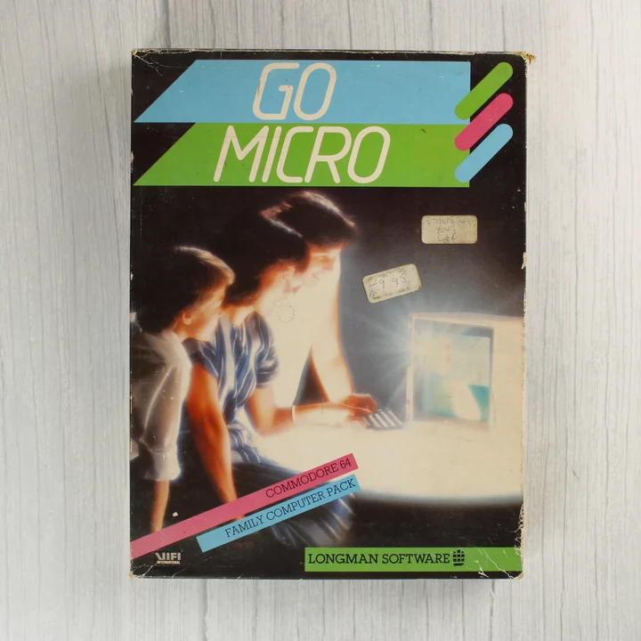 Go Micro Commodore 64 szoftver dobozának előlapja