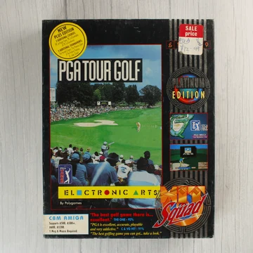 PGA Tour Golf Platinum Edition Amiga játék dobozának eleje