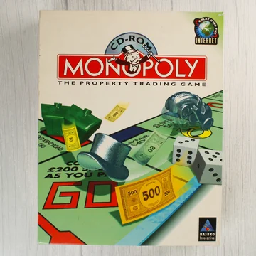 A Monopoly CD-ROM videójáték első oldali dobozképe