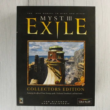 Myst III: Exile Collectors Edition dobozának előlapja