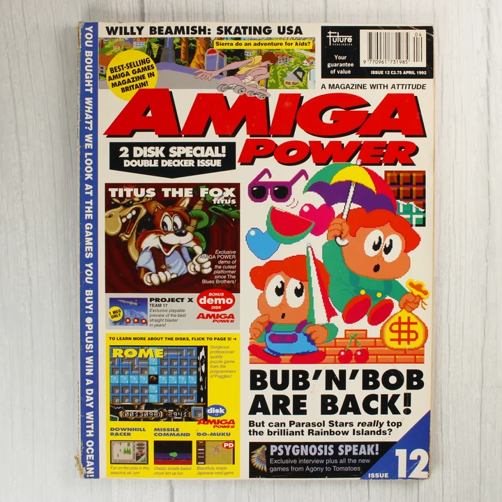 Amiga Power 12. lapszám borító Az Amiga Power magazin 12. számának borítója