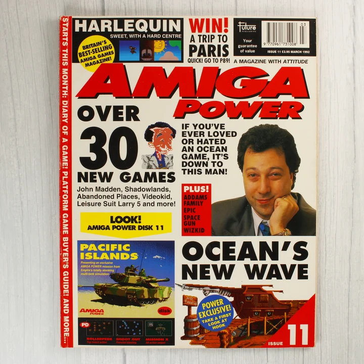 Az Amiga Power magazin 11. számának címlapja