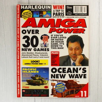 Az Amiga Power magazin 11. számának címlapja