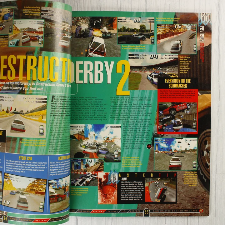 Destruction Derby 2 teszt a GamesMaster magazinban