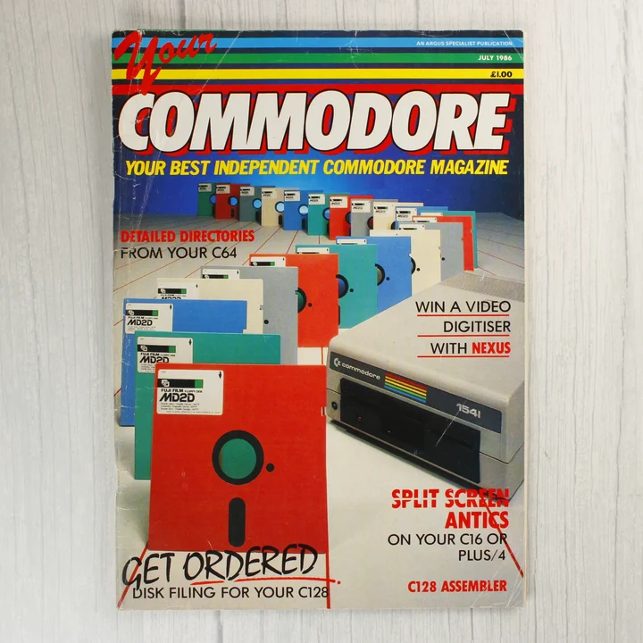 Your Commodore magazin 1986 júliusi számának borítója