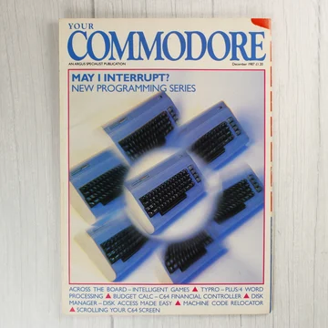A Your Commodore magazin 1987. decemberi számának címlapja