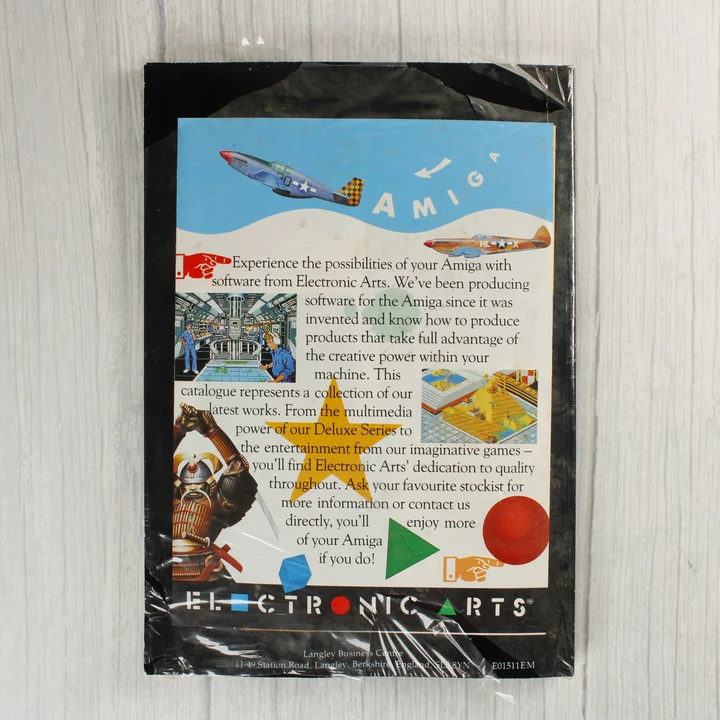 Deluxe Paint II Amiga hátoldal Deluxe Paint II Amiga szoftver dobozának hátoldala leírással és képekkel