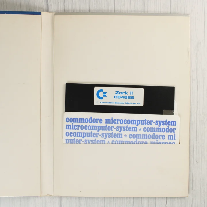 Zork II 5,25 colos floppy lemez a tartómappában