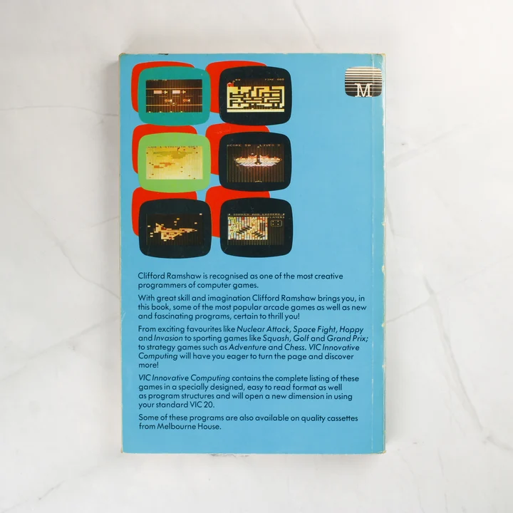 A VIC Innovative Computing könyv hátoldala