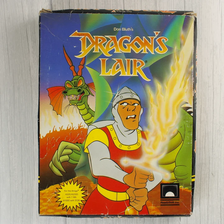 Dragon's Lair Amiga játék dobozának eleje