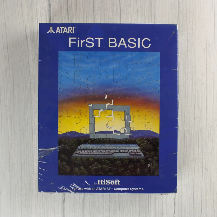 Atari ST FirST BASIC előlap Atari ST FirST BASIC szoftver dobozának előlapja