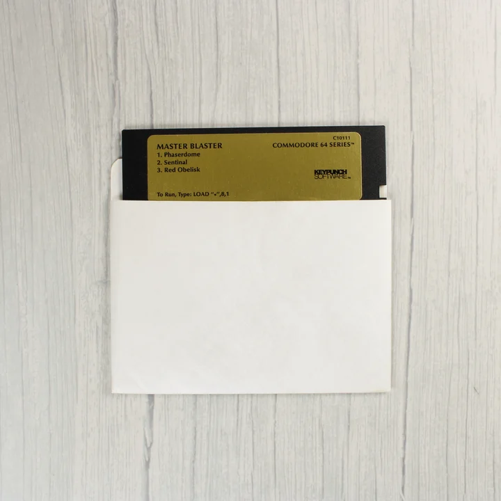 Master Blaster 5,25 colos floppy lemez papírtokban