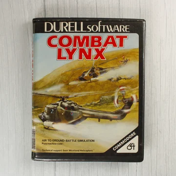 Combat Lynx Commodore 64 játék borítója helikopterekkel