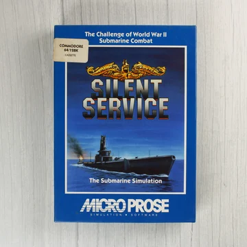 Silent Service Commodore 64 játék dobozának eleje
