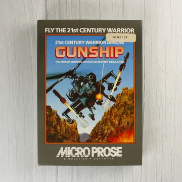 A Gunship videójáték dobozának eleje egy helikopterrel