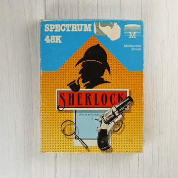 Sherlock videójáték dobozának eleje ZX Spectrum 48K-hoz