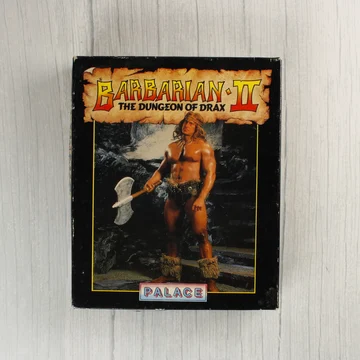 Barbarian II: The Dungeon of Drax Commodore 64 játék dobozának előlapja