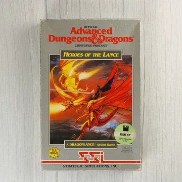 Advanced Dungeons & Dragons Heroes of the Lance Atari ST doboz elölnézete