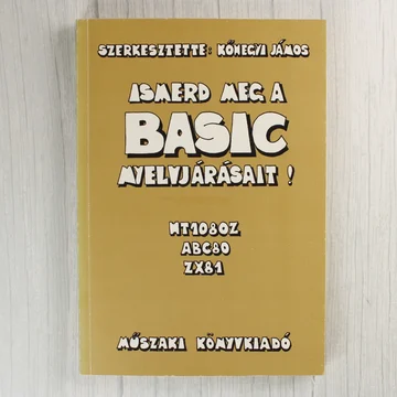 Az Ismerd meg a BASIC nyelvjárásait! című könyv sárga borítója