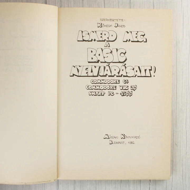 A könyv belső címlapja a szerkesztő nevével és a kiadás évével