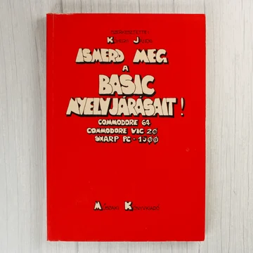 Az Ismerd meg a BASIC nyelvjárásait! című könyv piros borítója