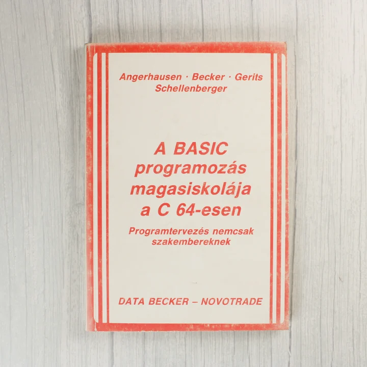A BASIC programozás magasiskolája a C 64-esen könyv előlapja