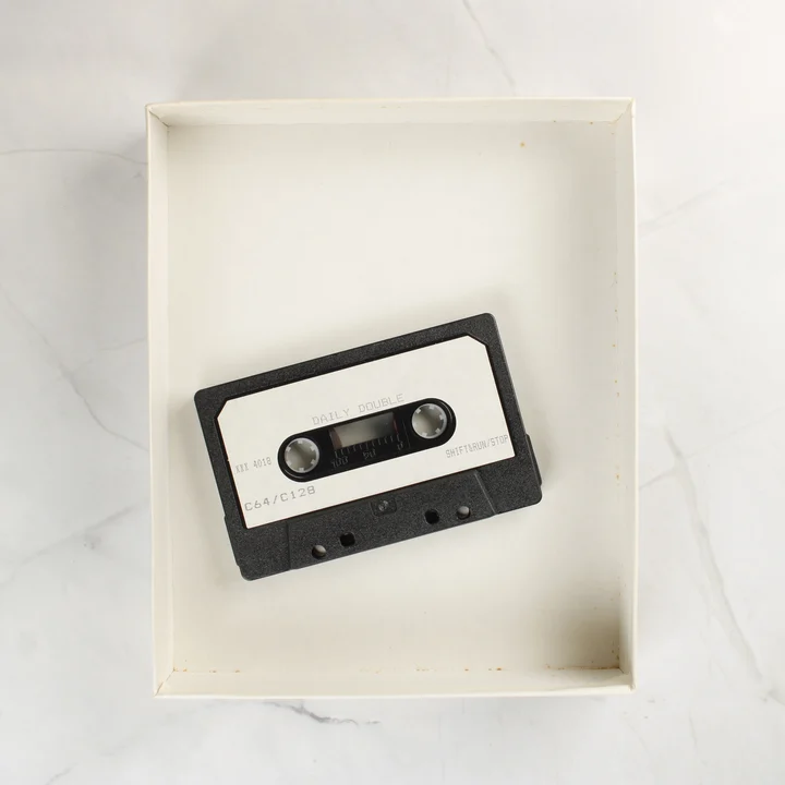 Daily Double Horse Racing Commodore 64 kazetta a dobozban