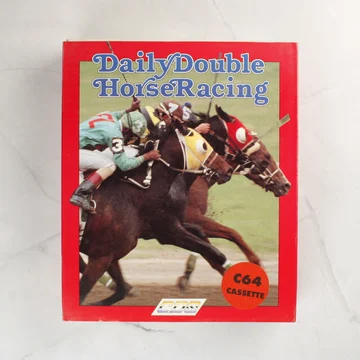 Daily Double Horse Racing Commodore 64 játék dobozának eleje