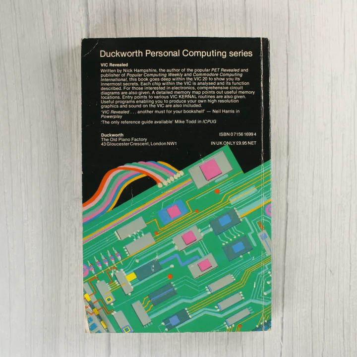 VIC Revealed könyv hátlap A VIC Revealed könyv hátoldala a leírással és az ISBN számmal