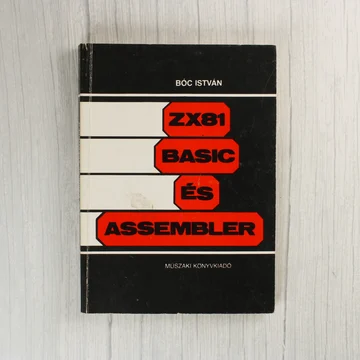 Bóc István ZX81 BASIC és Assembler könyvének fekete-piros borítója
