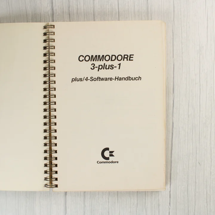 Commodore 3-plus-1 kézikönyv belső címlapja