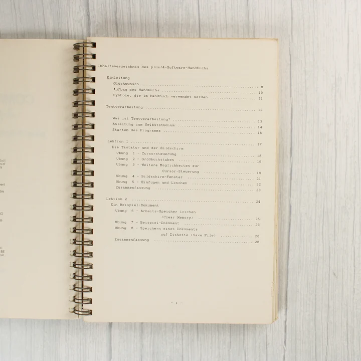 Commodore 3-plus-1 kézikönyv tartalomjegyzéke