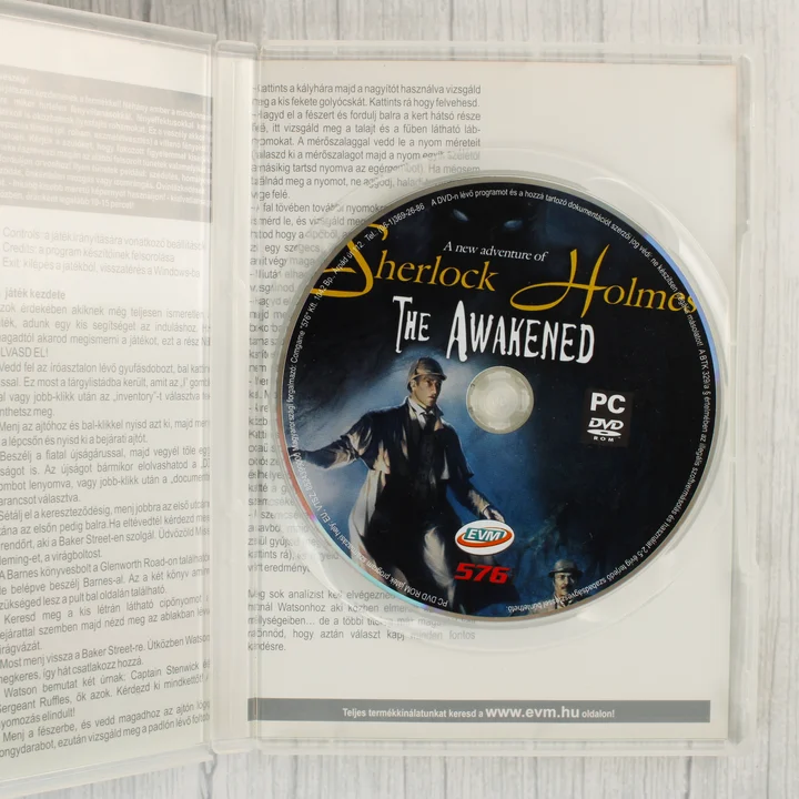 Sherlock Holmes: The Awakened DVD lemez és útmutató