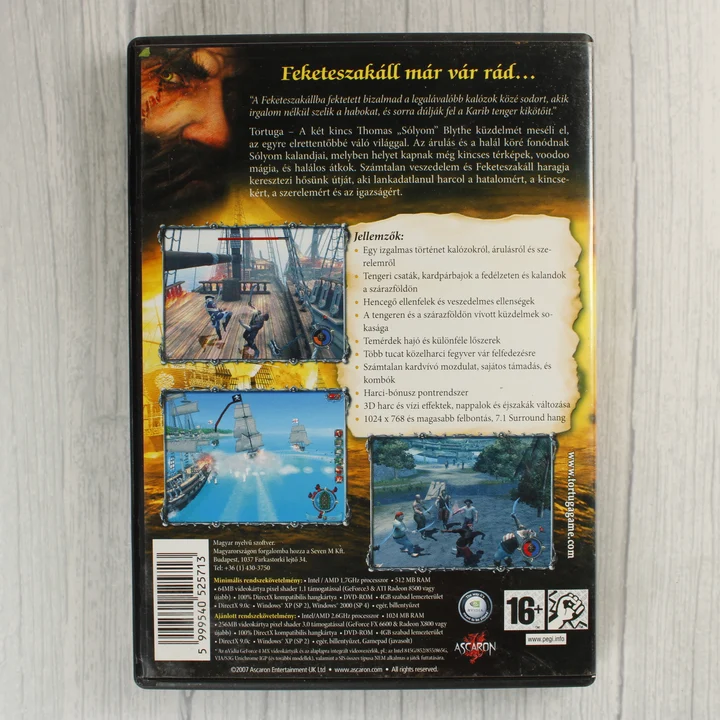 Tortuga: A Két Kincs hátoldal Tortuga: A Két Kincs PC játék hátoldala