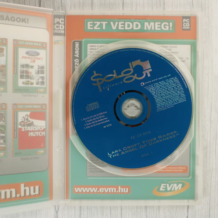Tomb Raider The Angel of Darkness 1-es lemez