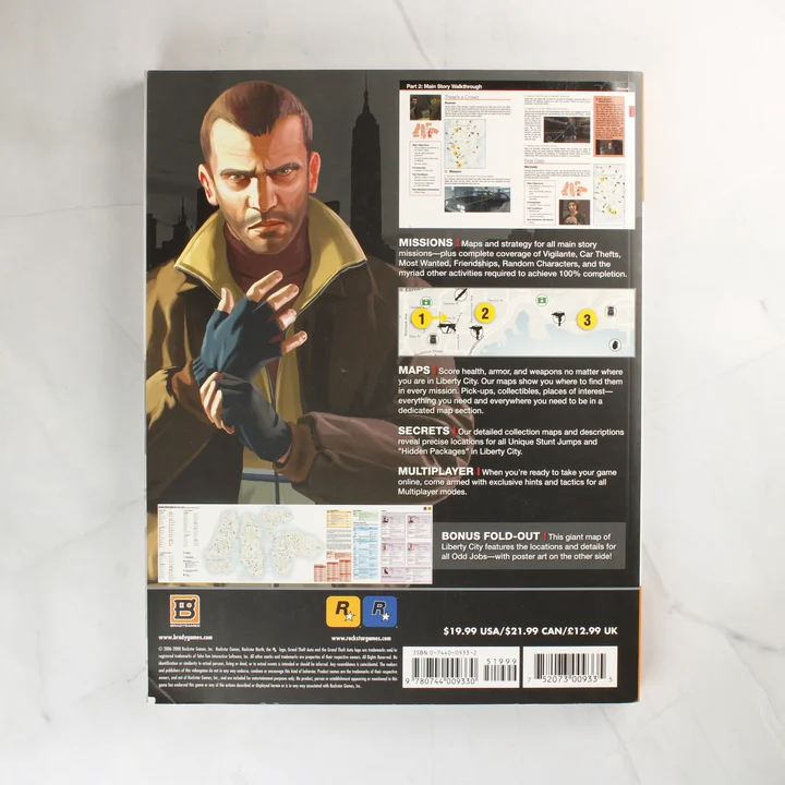 A Grand Theft Auto IV Signature Series Guide stratégiai útmutató hátoldala