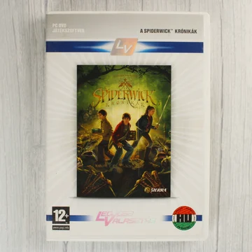 A Spiderwick Krónikák PC játék előlapi borítója fehér tokban