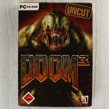 Doom 3 PC játék vágatlan kiadásának előlapja