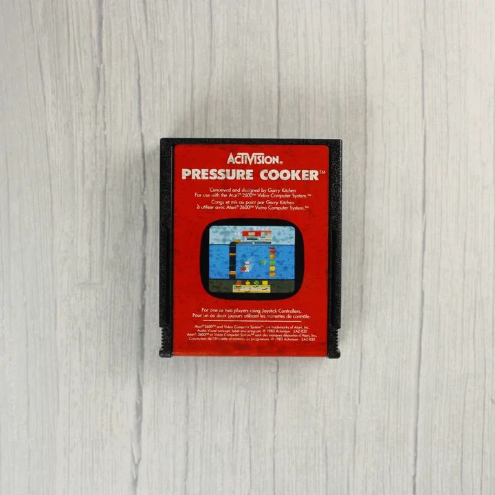 Pressure Cooker Atari 2600 játék cartridge