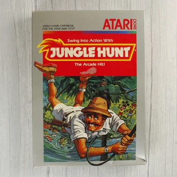 Atari 2600 Jungle Hunt videójáték dobozának előlapja