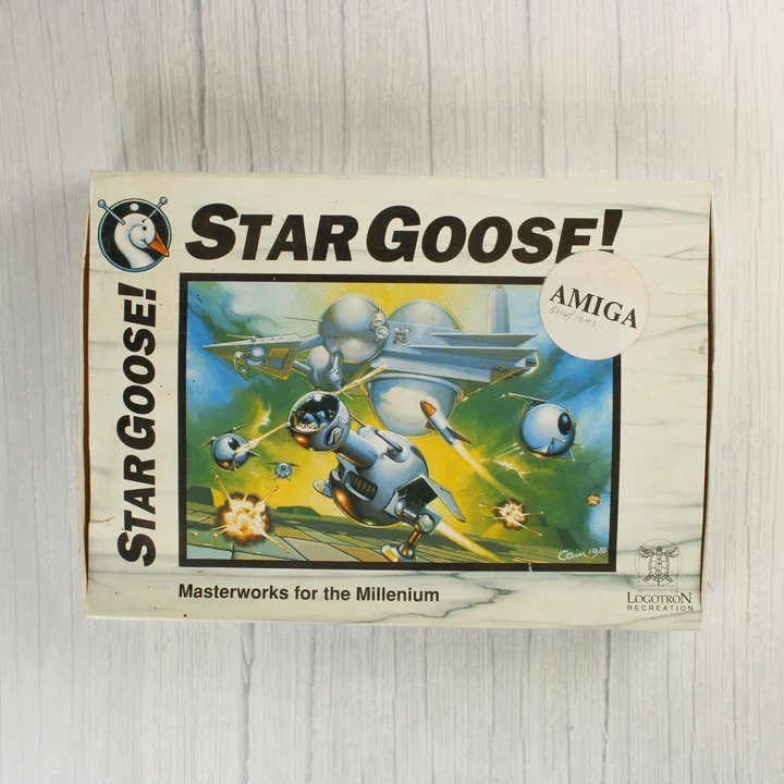 Star Goose! Amiga doboz Star Goose! Amiga játék dobozának előlapja