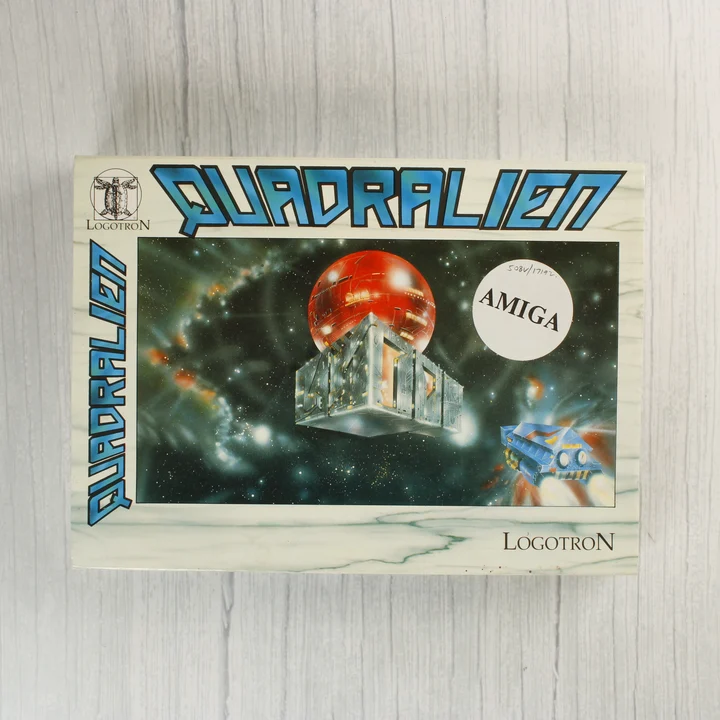 Quadralien Amiga doboz Quadralien Amiga játék dobozának előlapja