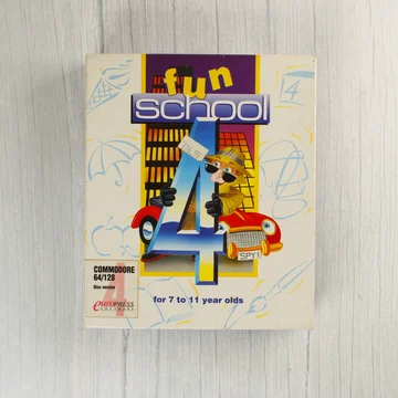 A Fun School 4 Commodore 64 játék dobozának előlapja