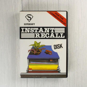 Instant Recall Commodore 64 szoftver tokja elölről