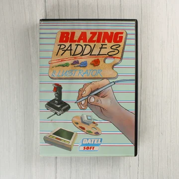 Blazing Paddles Illustrator Commodore 64 szoftver előlapja