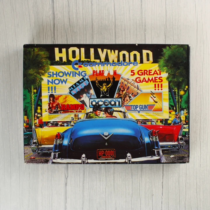Ocean Hollywood Commodore 64 játékgyűjtemény doboza
