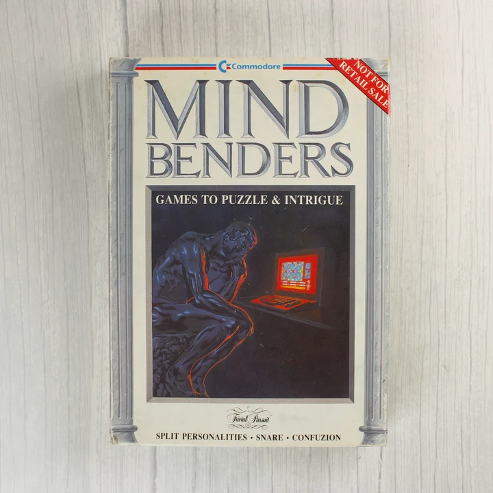 Mind Benders C64 előlap Mind Benders Commodore 64 játékgyűjtemény dobozának előlapja