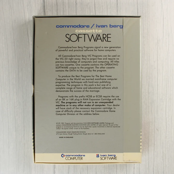 A BBC Mastermind szoftver dobozának hátoldala