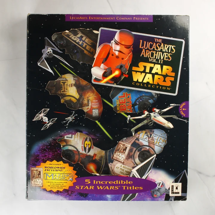 The LucasArts Archives Vol. II Star Wars Collection dobozának eleje