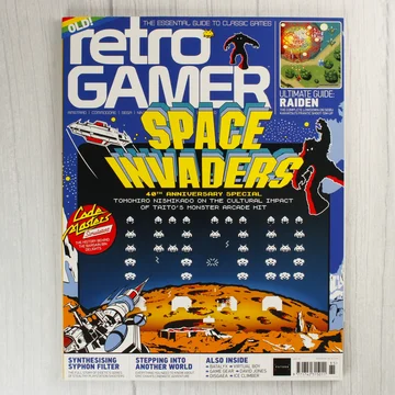 A Retro Gamer magazin Space Invaders témájú borítója